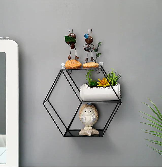 Hexagonal Wall Shelf