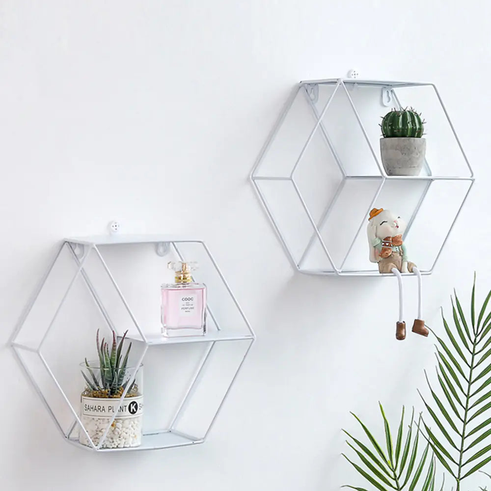 Hexagonal Wall Shelf